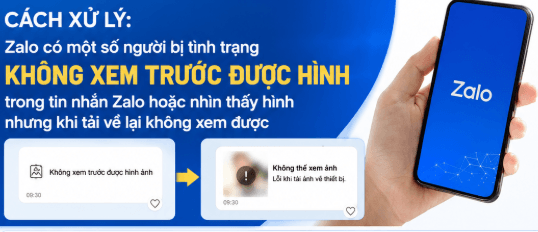 Zalo có một số người bị tình trạng không xem trước được hình trong tin nhắn zalo hoặc nhìn thấy hình nhưng khi tải về lại không xem được
