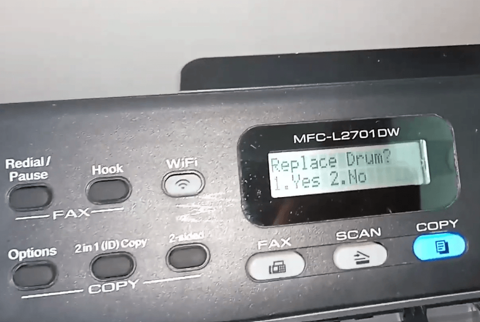 Cách reset cụm Drum (Cụm trống) máy in Brother 2700 (MFC 2701/ 2701D)