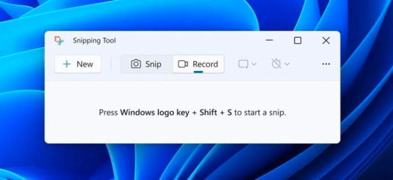 Cách quay màn hình với Snipping Tool trên Windows 11
