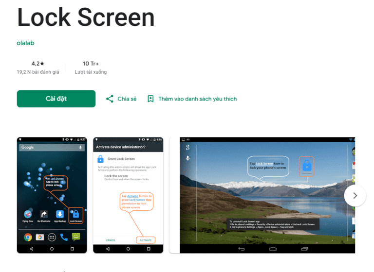 Ứng dụng khóa màn hình ưng ý nhất để hạn chế nút nguồn bị liệt trên Android