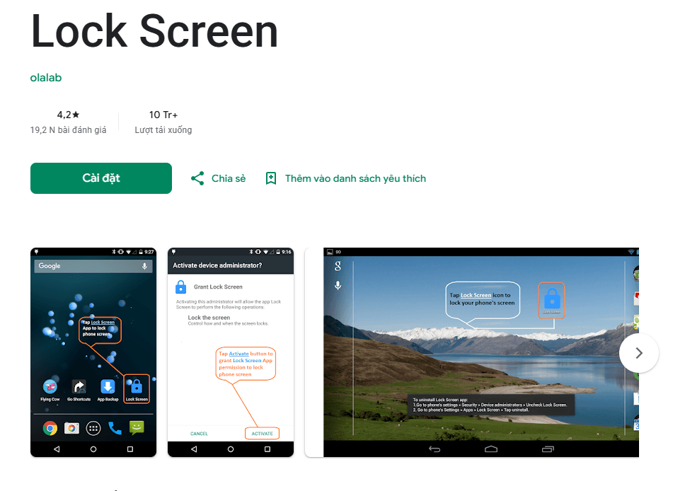 Ứng dụng khóa màn hình ưng ý nhất để hạn chế nút nguồn bị liệt trên Android