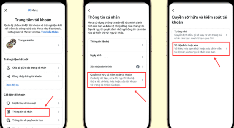 Cách xóa hoặc vô hiệu hóa trang, tài khoản Facebook